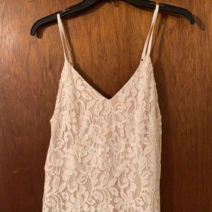 Lulus White Lace Dress